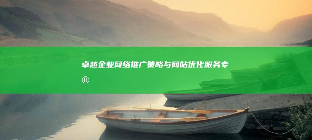 卓越企业网络推广策略与网站优化服务专家